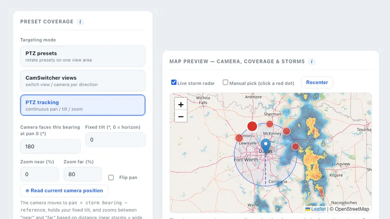 Screenshot of Storm Chaser for Axis Camera